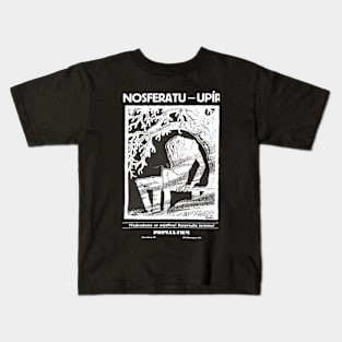 NOSFERATU - Silent and Pre-Code Horror - Vintage Vampire Film Kids T-Shirt